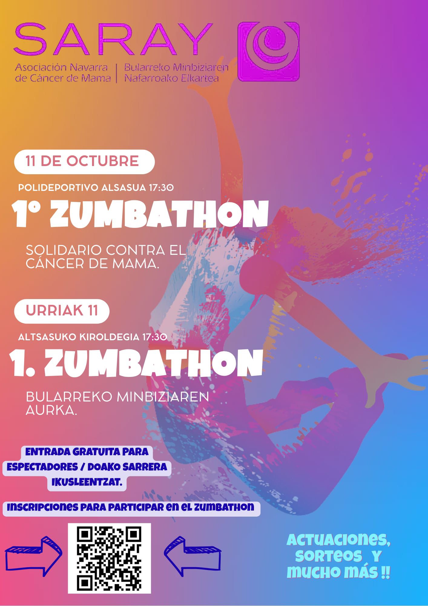 ¡Llega El 1º Zumbathon Solidario De Altsasu !