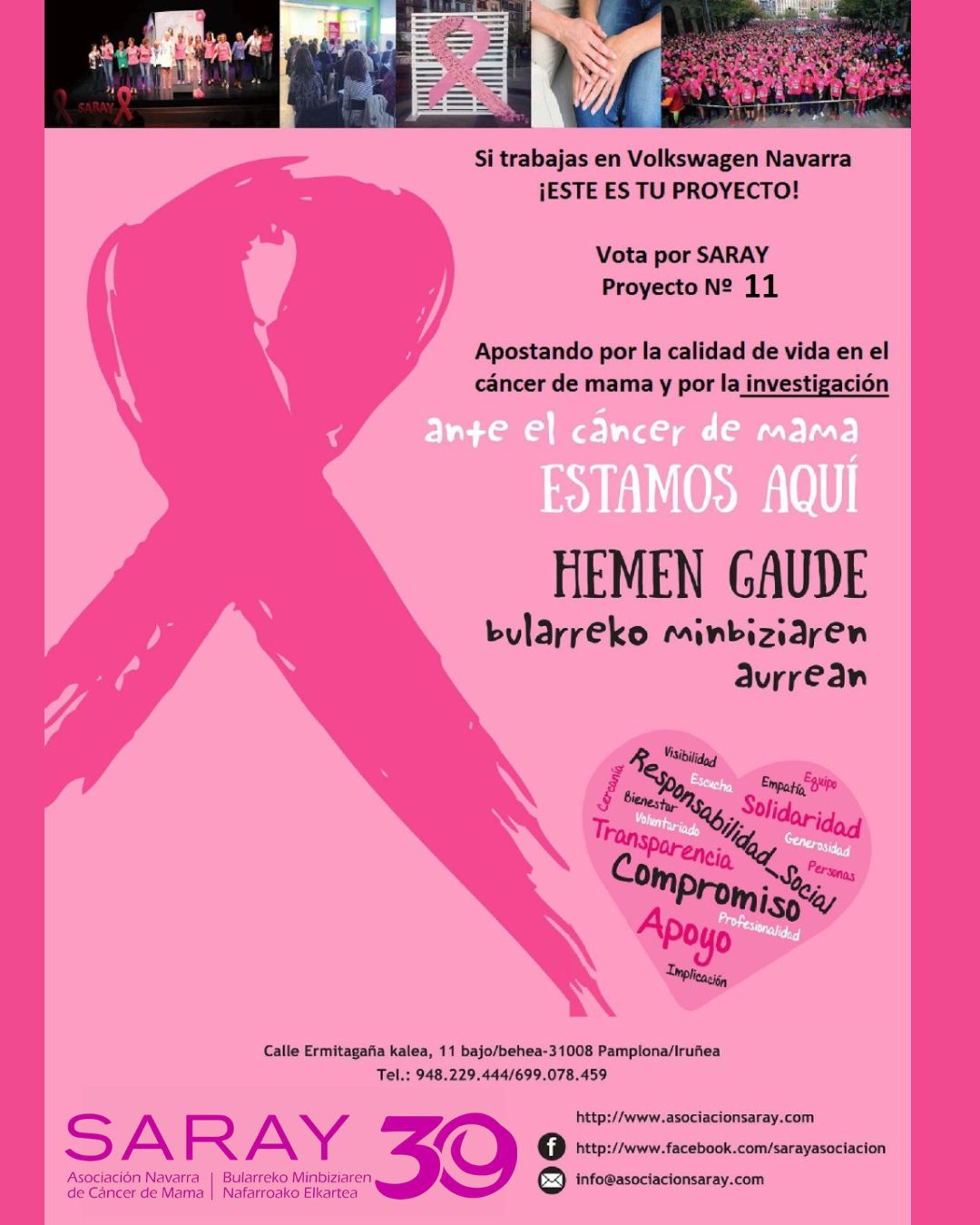 💗 Si Trabajas En VW: Apoya El Proyecto Solidario Nº 11 De SARAY