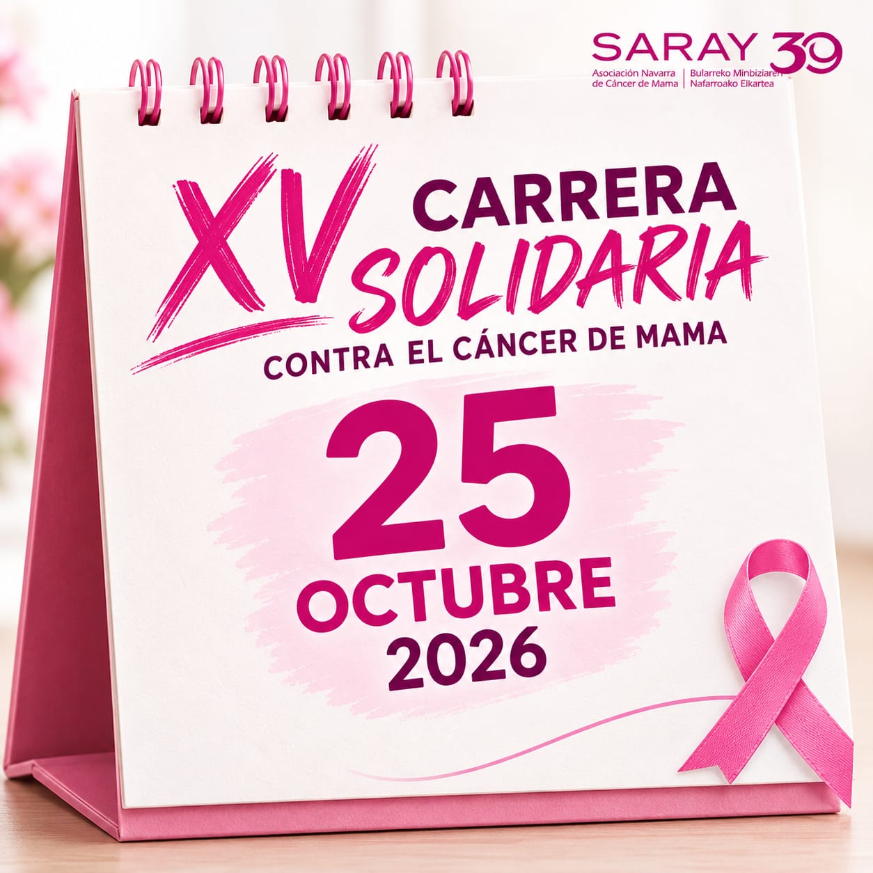 25 OCTUBRE – RESERVA LA FECHA . XV CARRERA SOLIDARIA CONTRA EL CANCER DE MAMA
